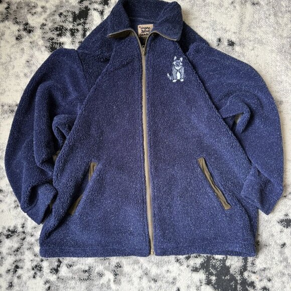 Vintage Wolf Marc Tetro Canada Fleece Zip-Up - Picture 1 of 5